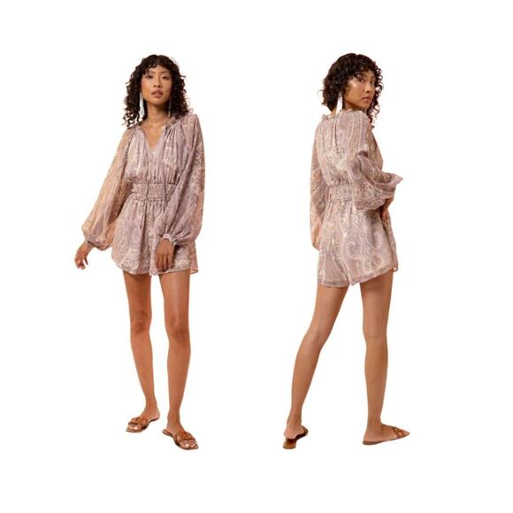 NWT! Line & Dot Paisley Boho Gianni Romper - Size Small (MSRP $148) - Picture 6 of 11